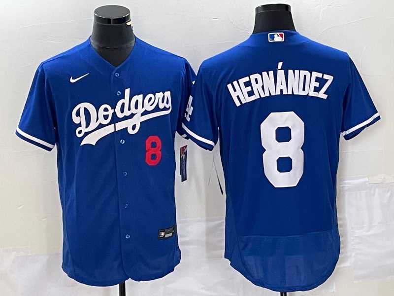 Men's Los Angeles Dodgers #8 Kike Hernandez Number Blue Stitched Flex Base Nike Jersey,We sell and wholesale Men's Los Angeles Dodgers #8 Kike Hernandez Number Blue Stitched Flex Base Nike Jersey on line form chian!